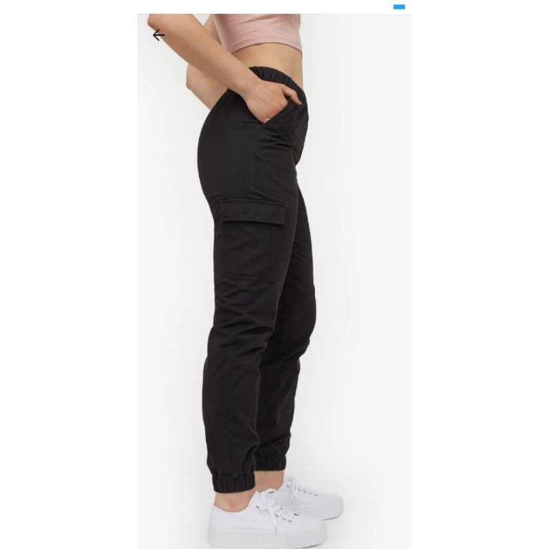 h&m womens khaki cargo pants