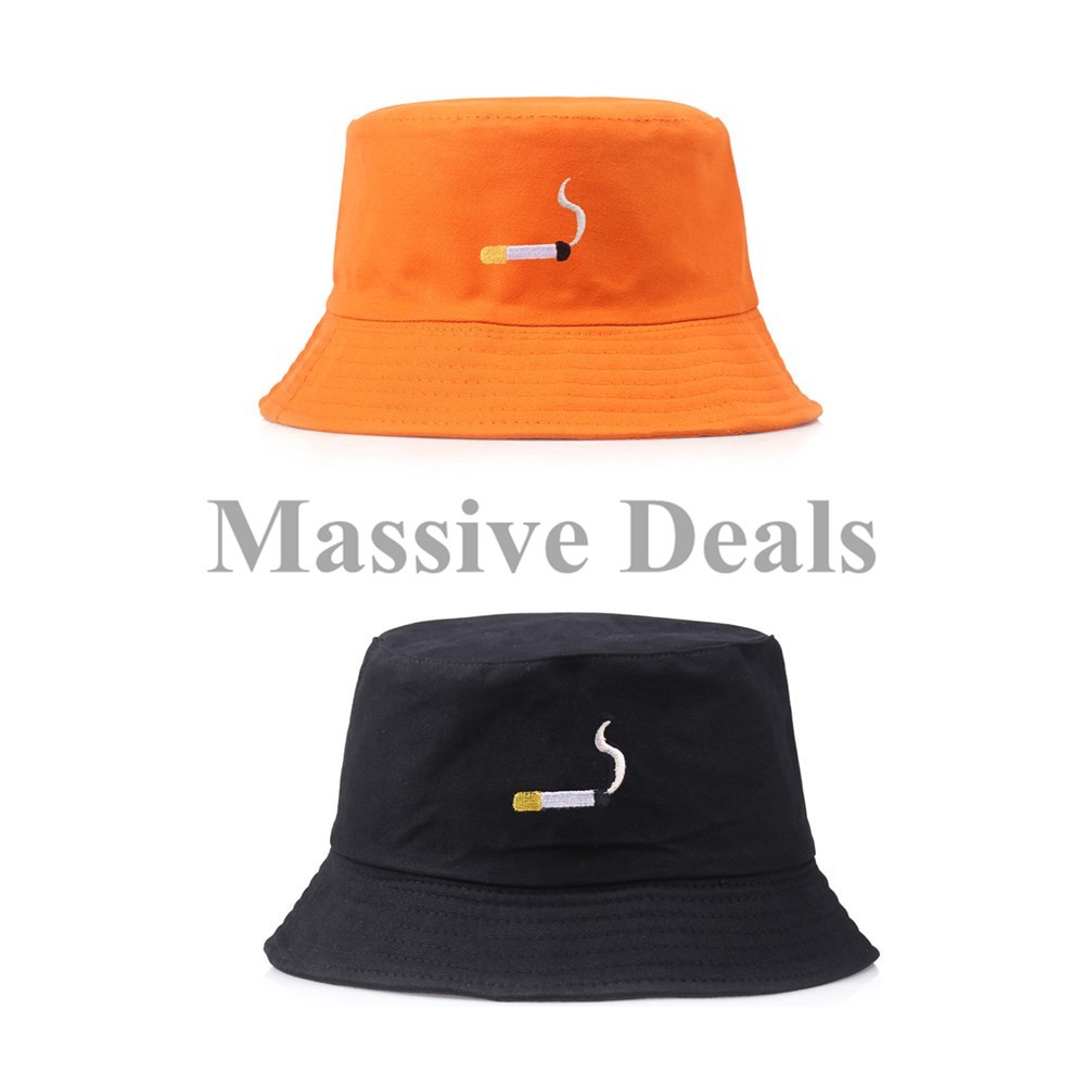 orange fisherman hat