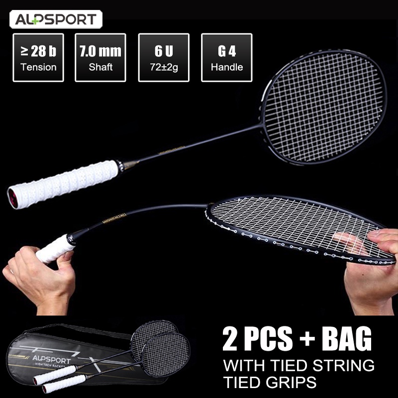 Alpsport Xhp 2 Pcs/Lot 6U 72G G4 T700 100 Full Carbon 30Lbs Strung