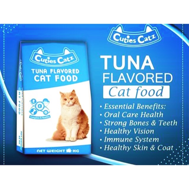 Cuties Catz Cat Food Tuna Flavor 1kg RPK Shopee Philippines