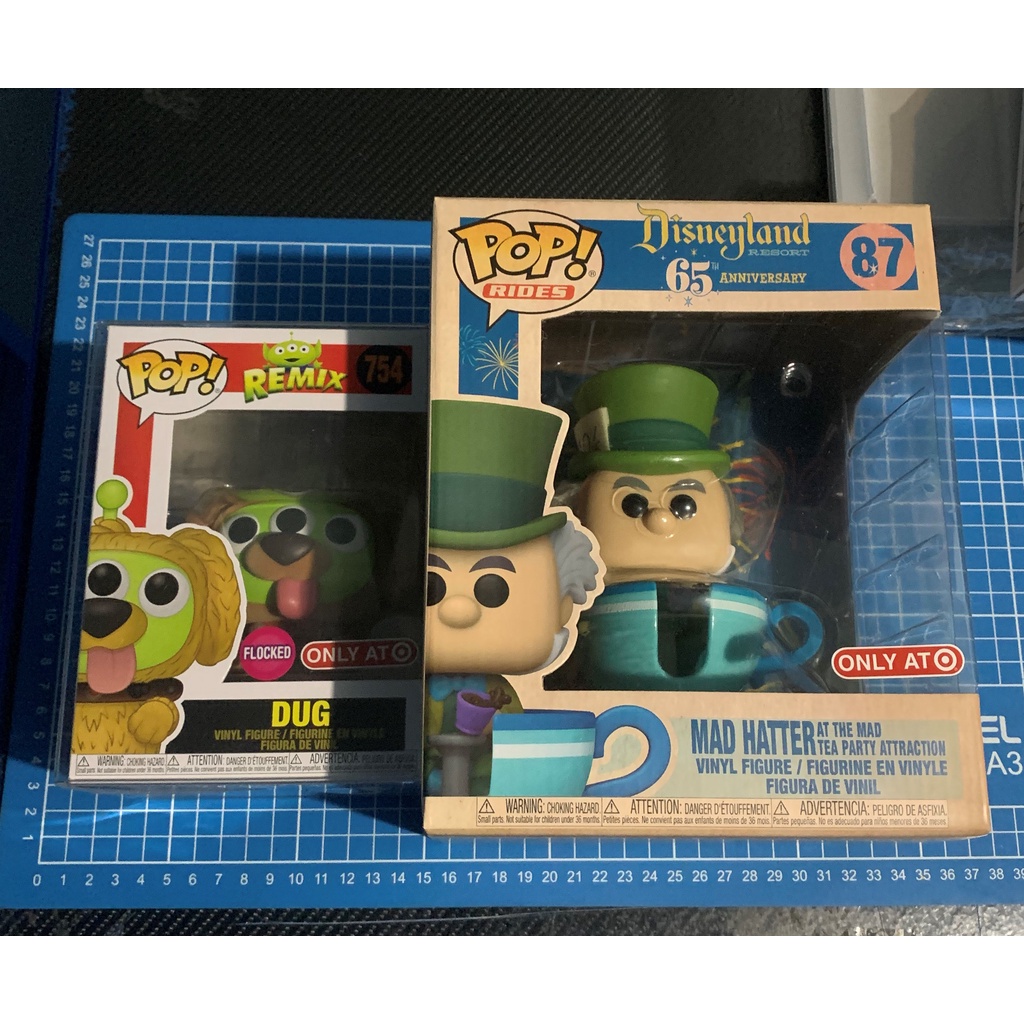 Funko Pop! (Set) Dug Flocked and Mad Hatter in Teacup (Target Exclusive