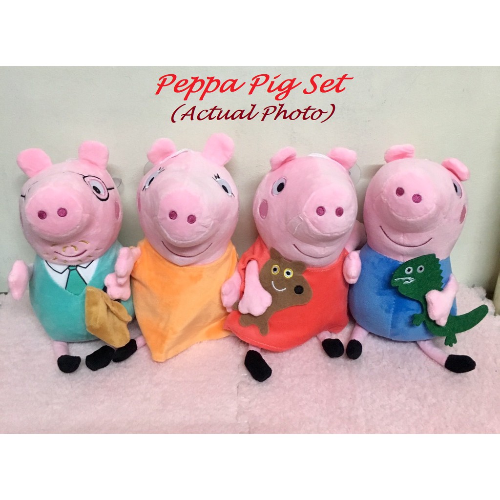 peppa pig soft toy set