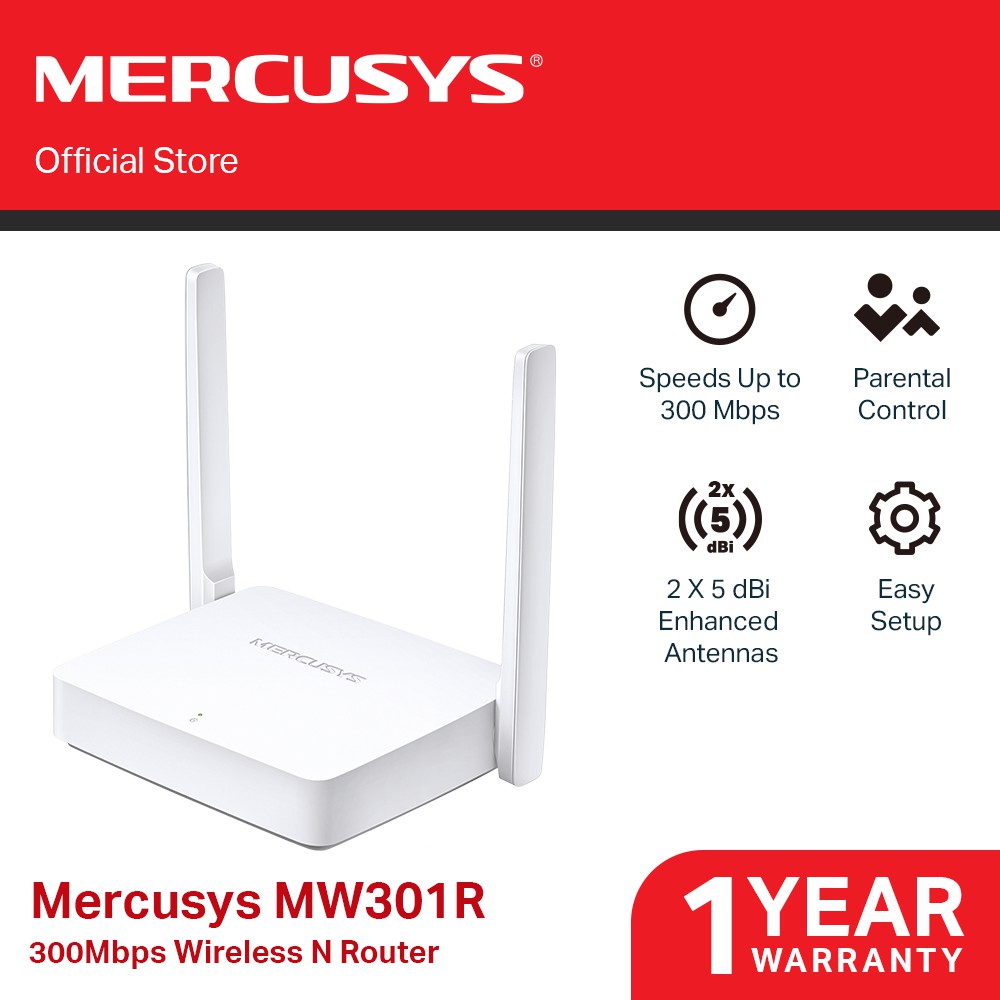 Powered By Tp Link Mercusys Mw301r 300mbps Wireless N Router Wifi Router Home Office Router Shopee Philippines