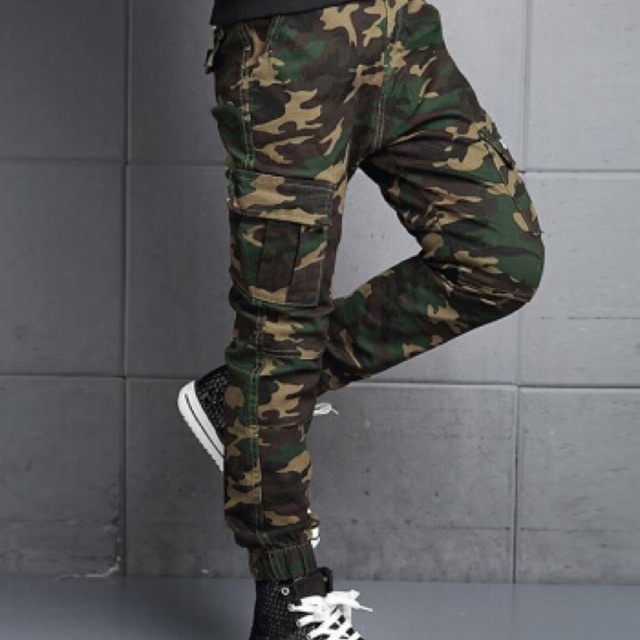 Six pockets camouflage jogger pants for men | Shopee Philippines