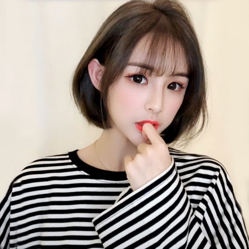 Wig Female Short Hair Bobo South Korea Head Round Face Net