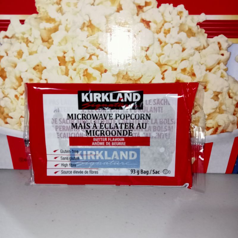 Kirkland Signature Microwave Popcorn 93g/bag Gluten free Imported