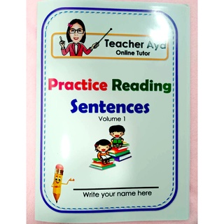Teacher Aya's Reading English Sentence Booklet Volume 1