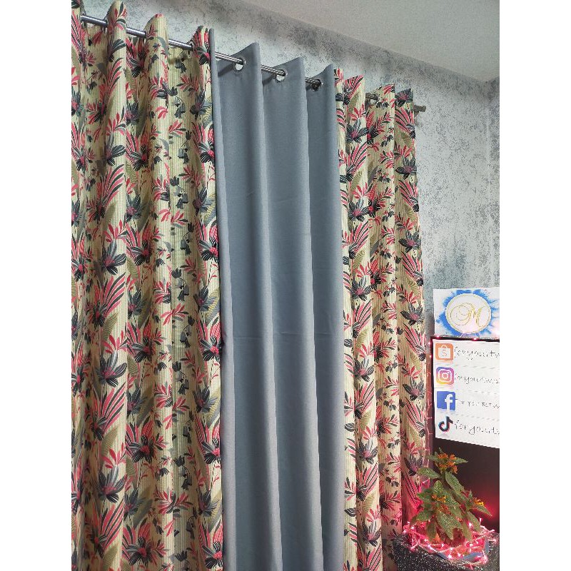 Fl Curtain With Ring 60inch Width, Do Curtains Come In 78 Inch Length