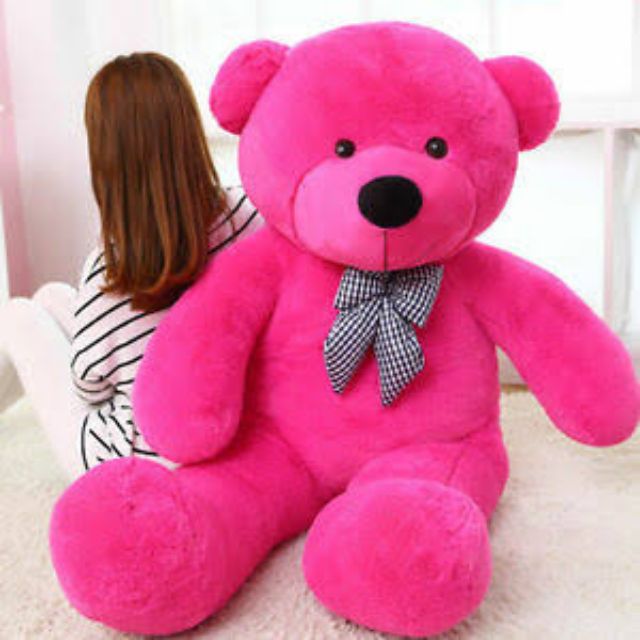 giant teddy bear pink