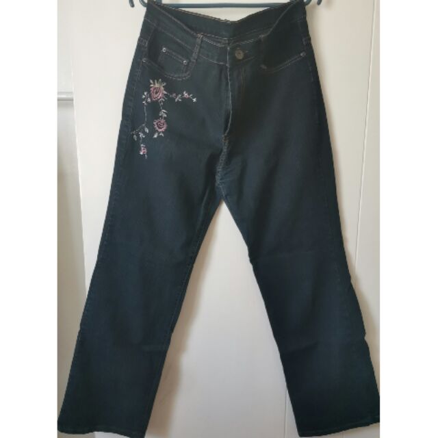 flower design jeans