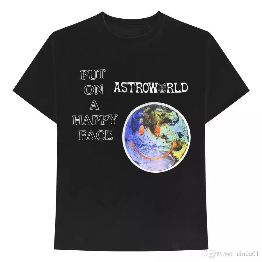 astroworld happy face t shirt