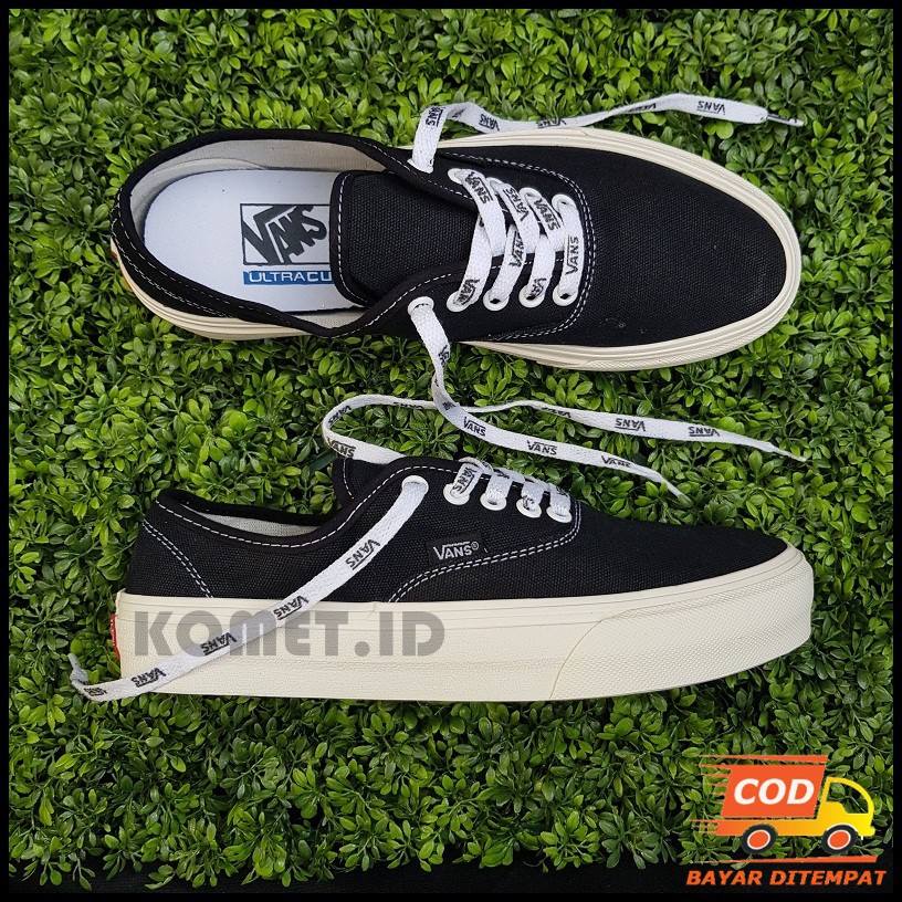 Authentic OG BLACK WHITE UNISEX VANS Shoes / FULLSET Women's Rope ... Authentic OG BLACK WHITE UNISEX VANS Shoes / FULLSET Women's Rope ...