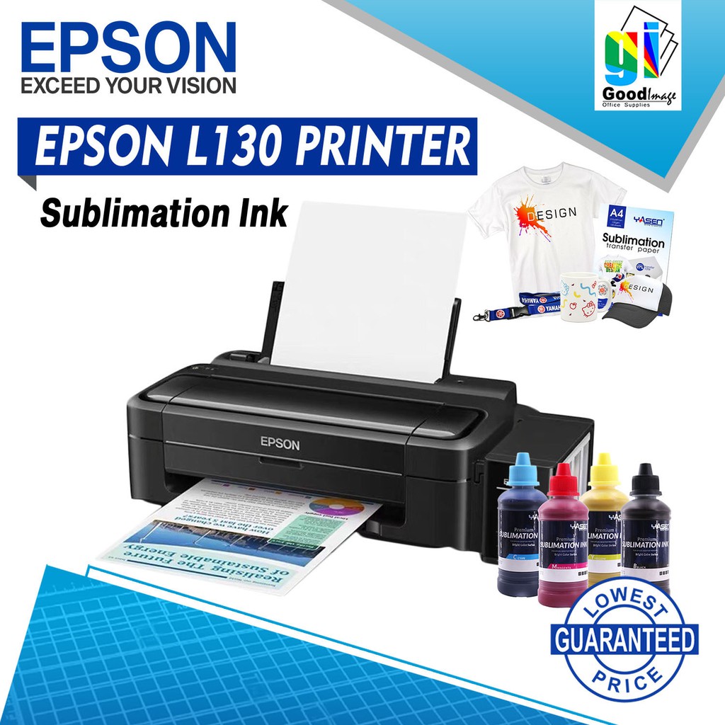 Epson L130 Printer With Yasen Sublimation Ink 100ml Shopee Philippines