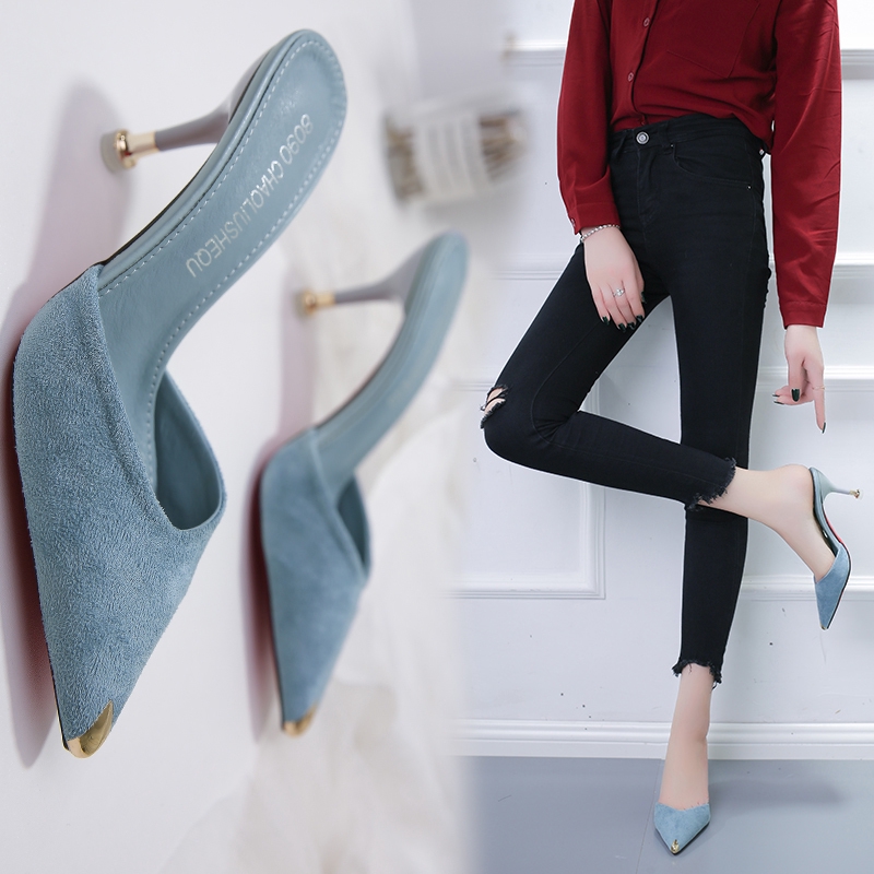 women's high heel mules