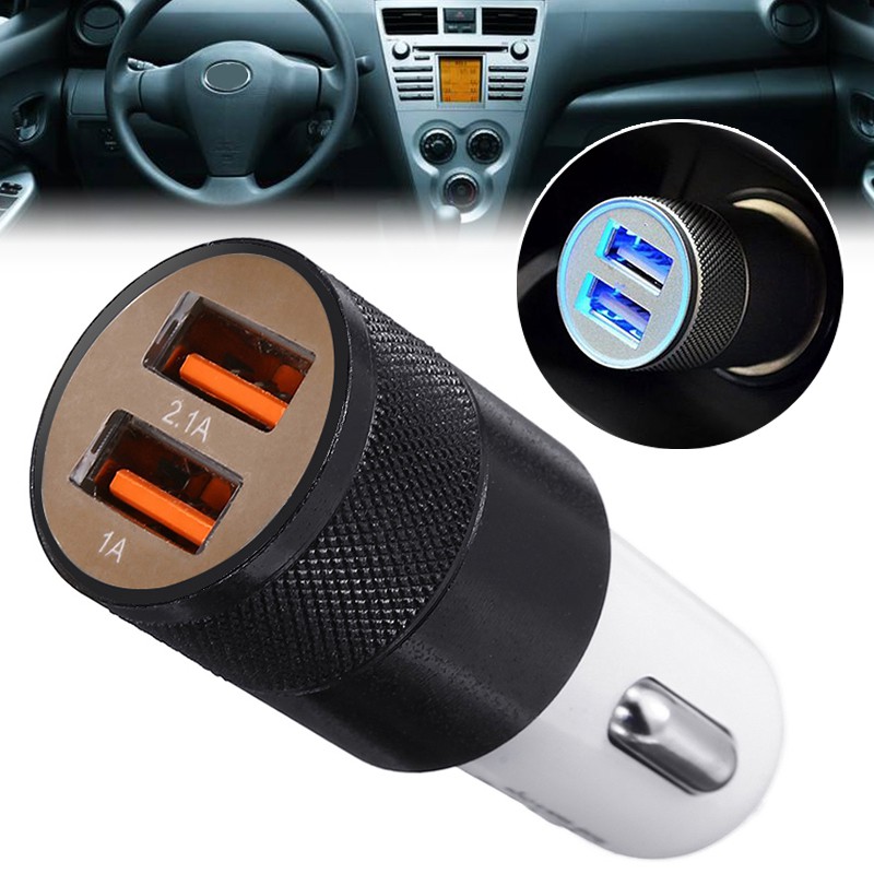 twin usb car charger adapter