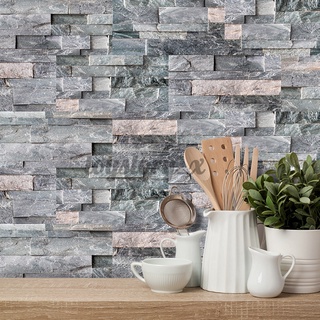 Waterproof Kitchen Tile Stickers Bathroom Mosaic Sticker Self-adhesive Wall Stickers Wall Paper DIY Home Decor(54/27/9PCS) #6