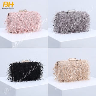 Fashion Party Clutch Korean Style Tassel Wild Bag Crossbody Shoulder Bag Wedding Bag Clutch Women's Bag