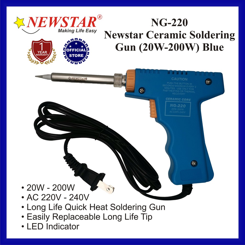 Newstar Soldering Gun (20W200W) NG220 Shopee Philippines