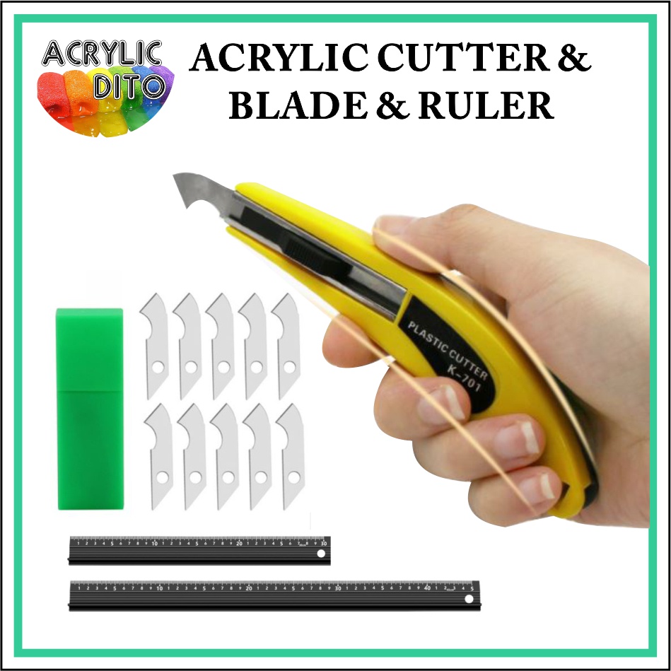 Acrylic Cutter / Blade / Ruler / Plastic Board Glass Paper Hand Knife