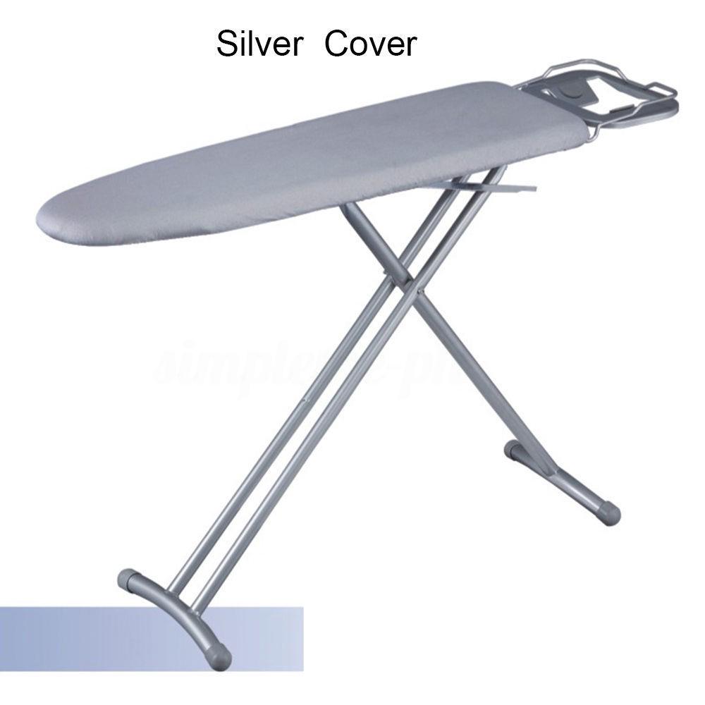 Universal silver coated ironing board cover&4mm pad thick reflect heat 2sizes WE 