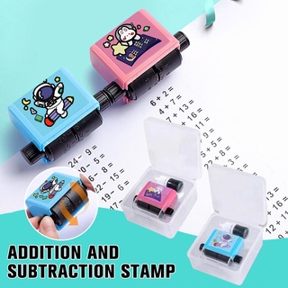 Number Rolling Stamp Addition And Subtraction seal Question Stamp Within 100 Pupils Math Practice Questions Digital Roller Type