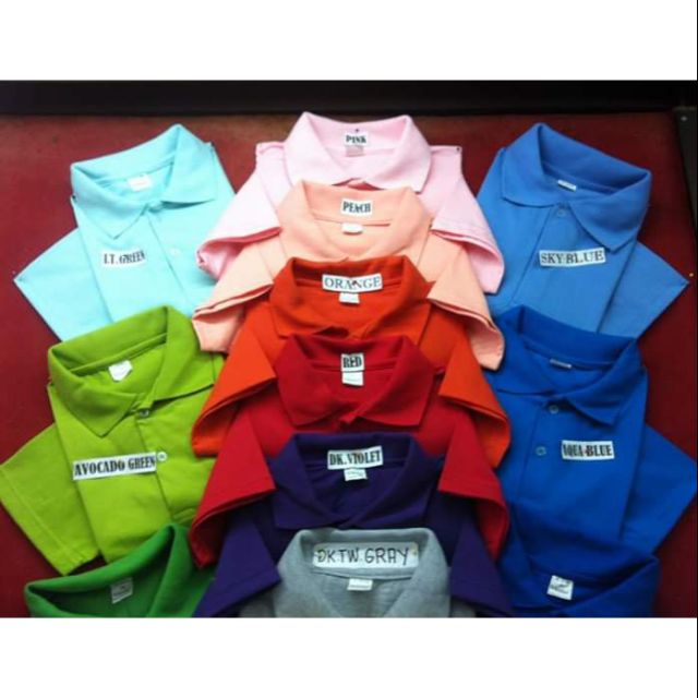 Plain unisex polo shirt (petchera) | Shopee Philippines