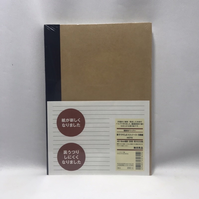 Muji A5 Lined Notebook (Set of 5) Shopee Philippines