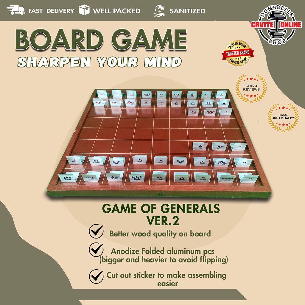 Game of The Generals Version 2 Wooden Foldable(Environmental friendly