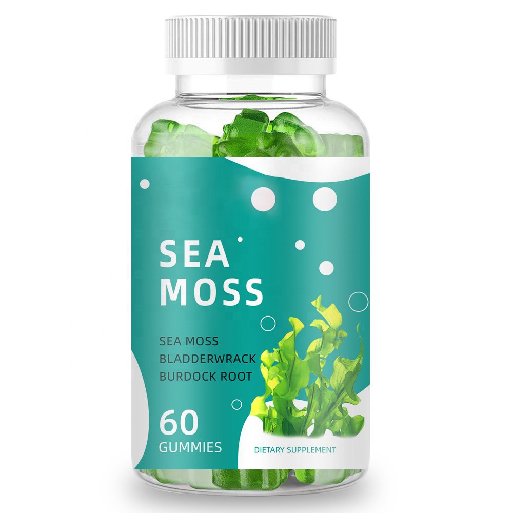 Irish Sea Moss Vegan Gummies Bladderwrack ,Burdock Root and Natural ...