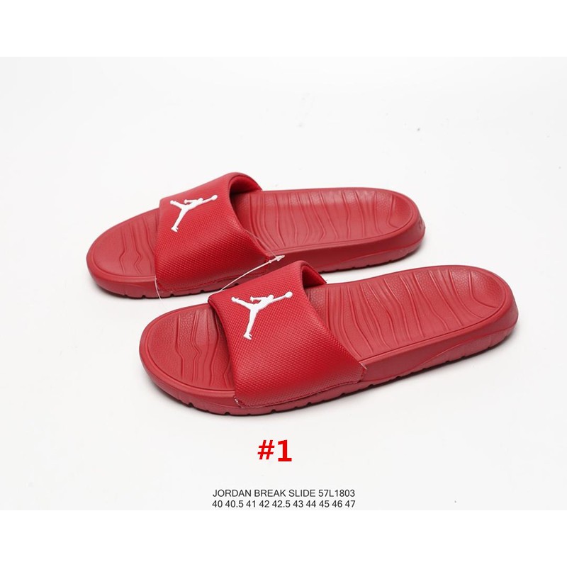 jordan break slide red