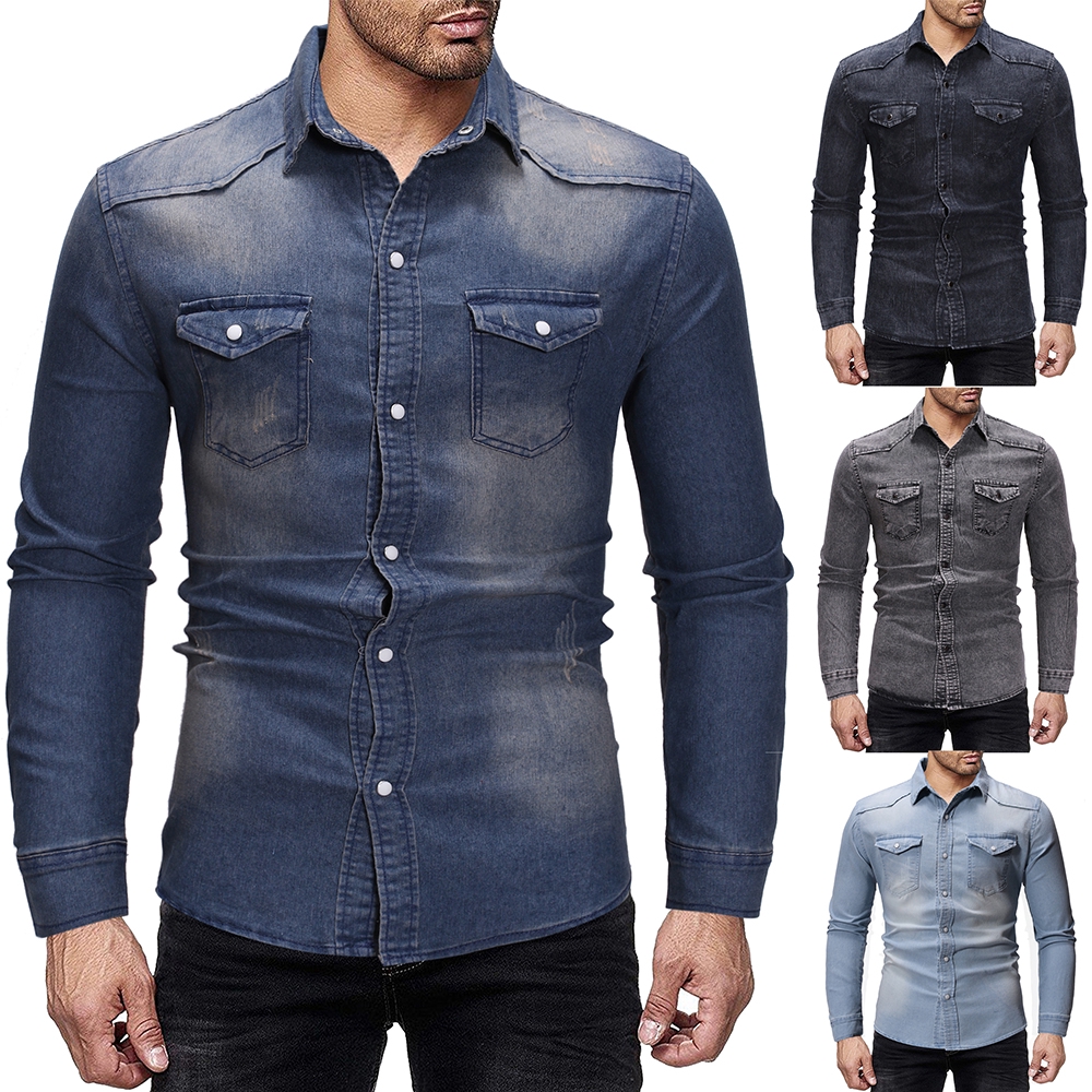 long sleeve and jeans outfit mens