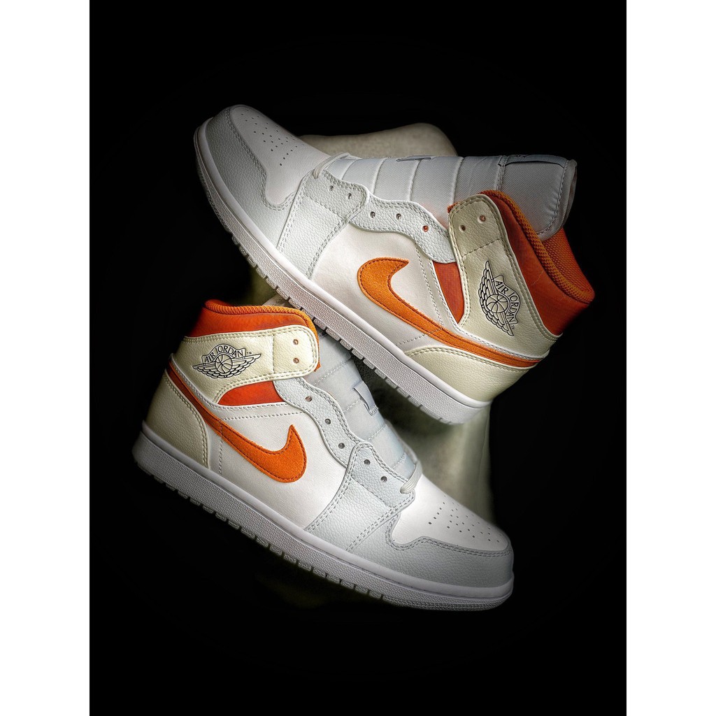 air jordan 1 mid starfish orange