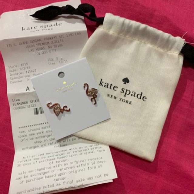 Kate Spade Flamingo Earrings | Shopee Philippines