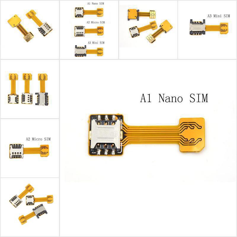 ONPH Hybrid Dual Micro Nano SIM Card Adapter Converter Extension SD