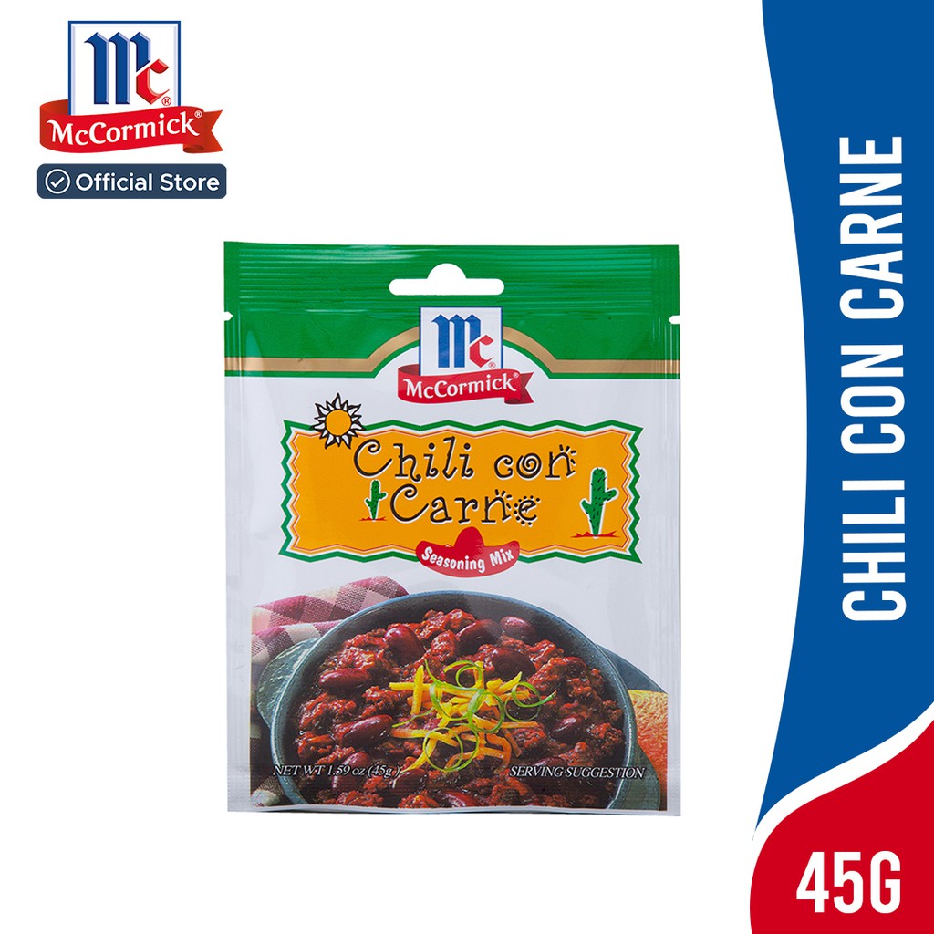 McCormick Chili con Carne Seasoning Mix 45g Shopee Philippines