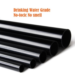 ﹉50cm Length 20-50mm PVC Pipe black color Tube For Fish Tank Aquarium Supplies Garden irrigation Pip