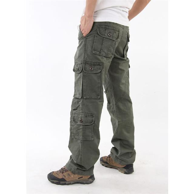 grey mens cargo trousers