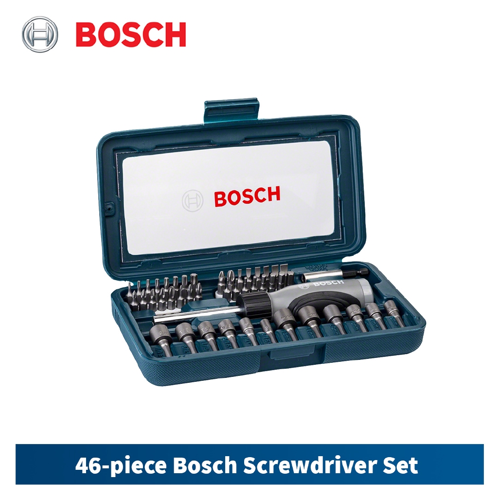 Bosch 46piece Bosch screwdriver Set Shopee Philippines