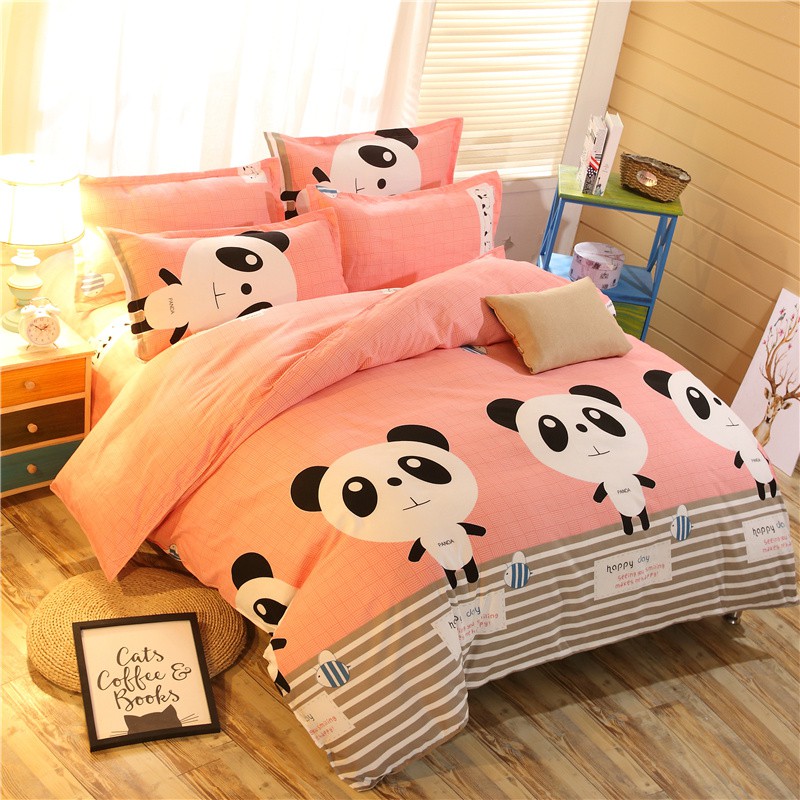 Bed Sets Quilt Cover Duvet Bedsheet Pillowcases Panda Bear