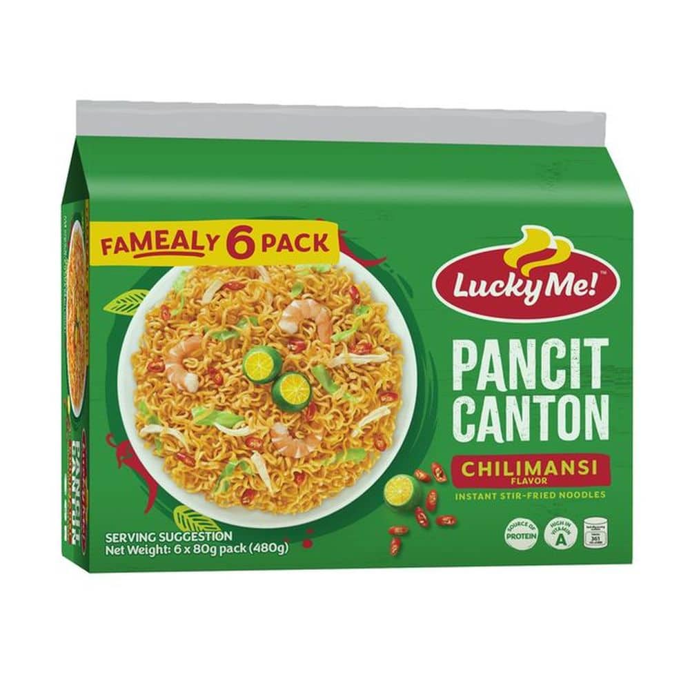 Lucky Me! Pancit Canton Chilimansi 80g X 5 ( Set of 6 ) | Shopee ...