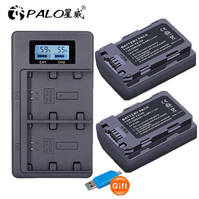 2280mAh NP FZ100 NPFZ100 Battery Dual USB Charger For Sony Z Series Alpha A7 III A7R A9 A9R