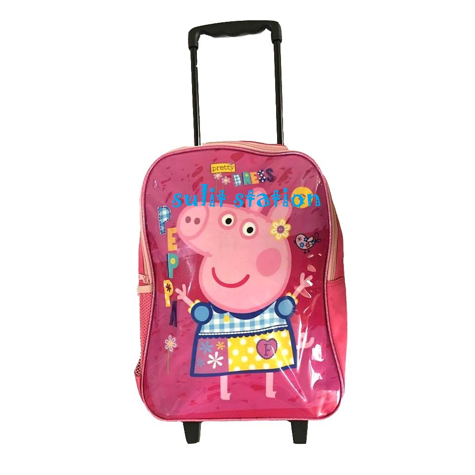 peppa pig luggage trolley