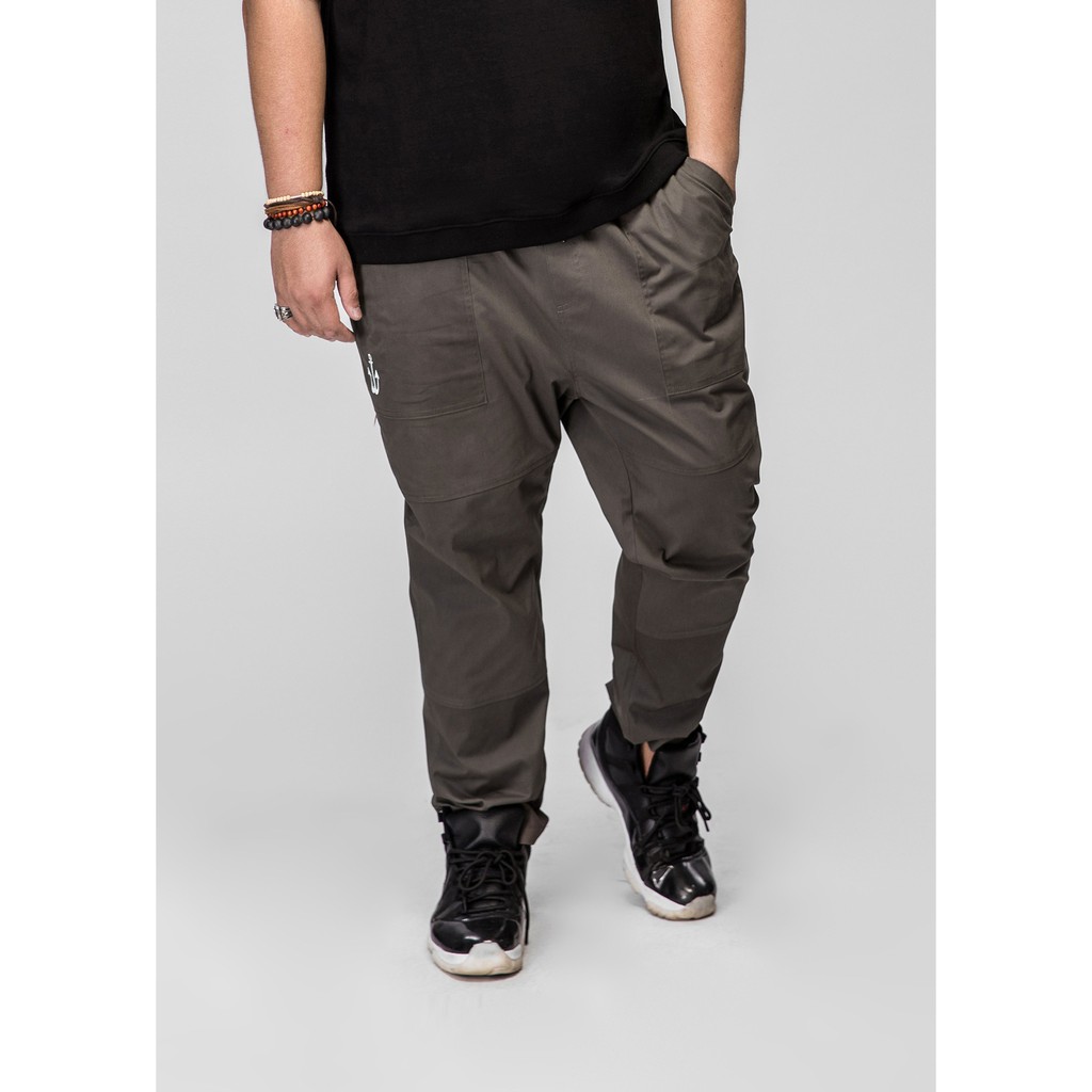 plus size twill joggers