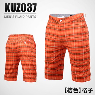 red plaid golf pants