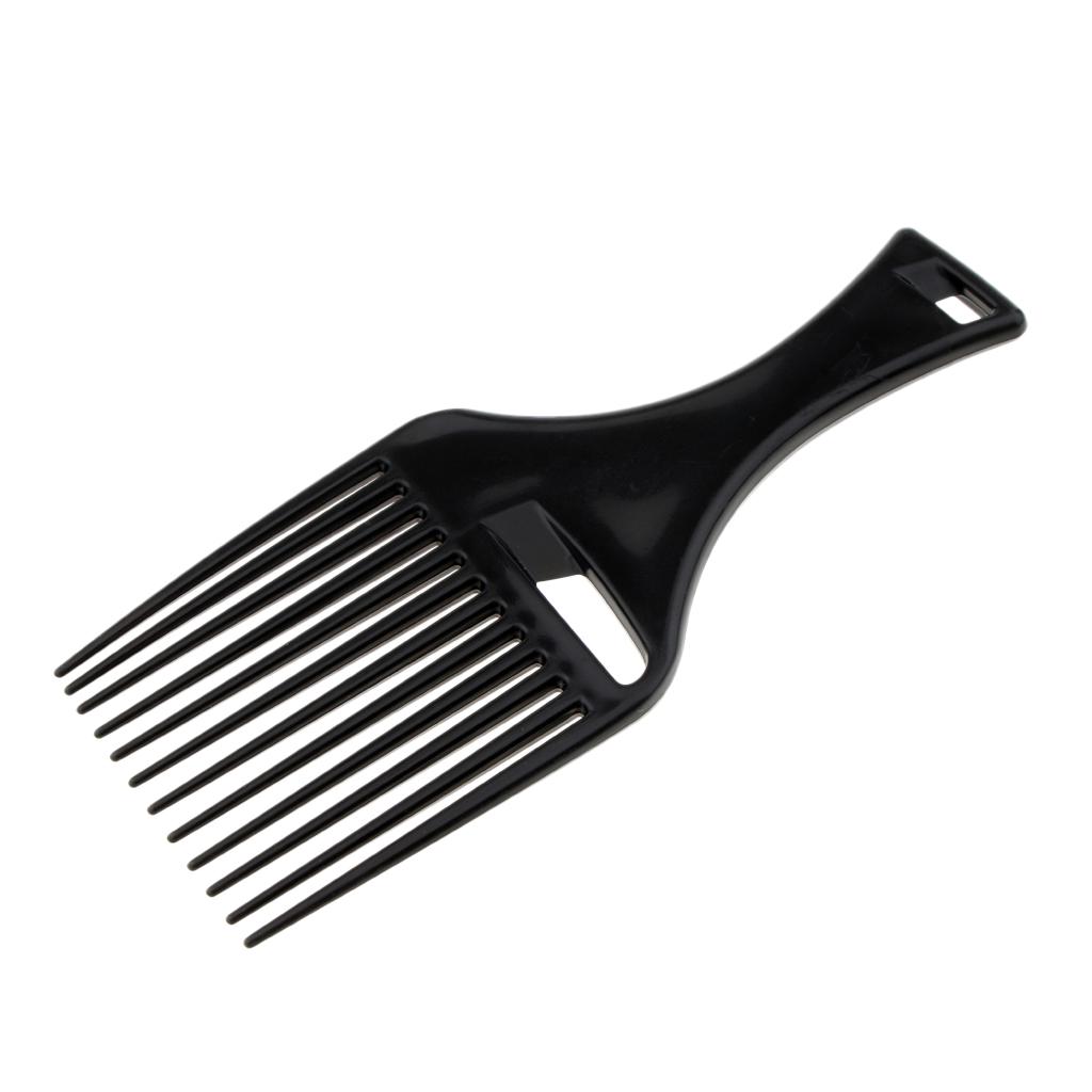 Black Wide Tooth Plastic Afro Hair Pick Comb Detangle Wig B Shopee