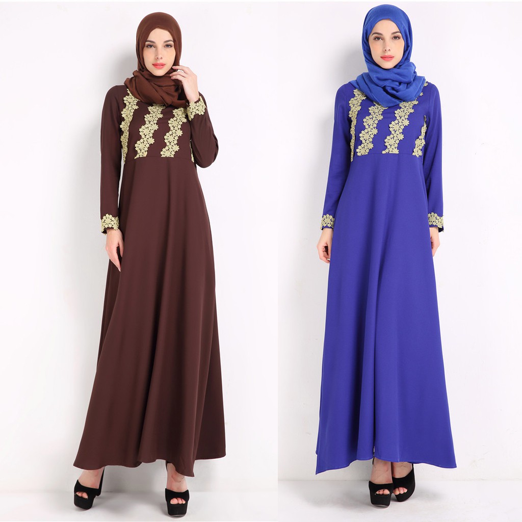 Details about   Women's Hijab Eid Abaya Ramadan Islamic Clothing Long Maxi Dress Muslim Style