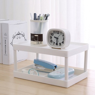 ◈2 Layers Cosmetics Storage Rack Office Shelf Desk Organizer Stationary Container Sundries Stand #2