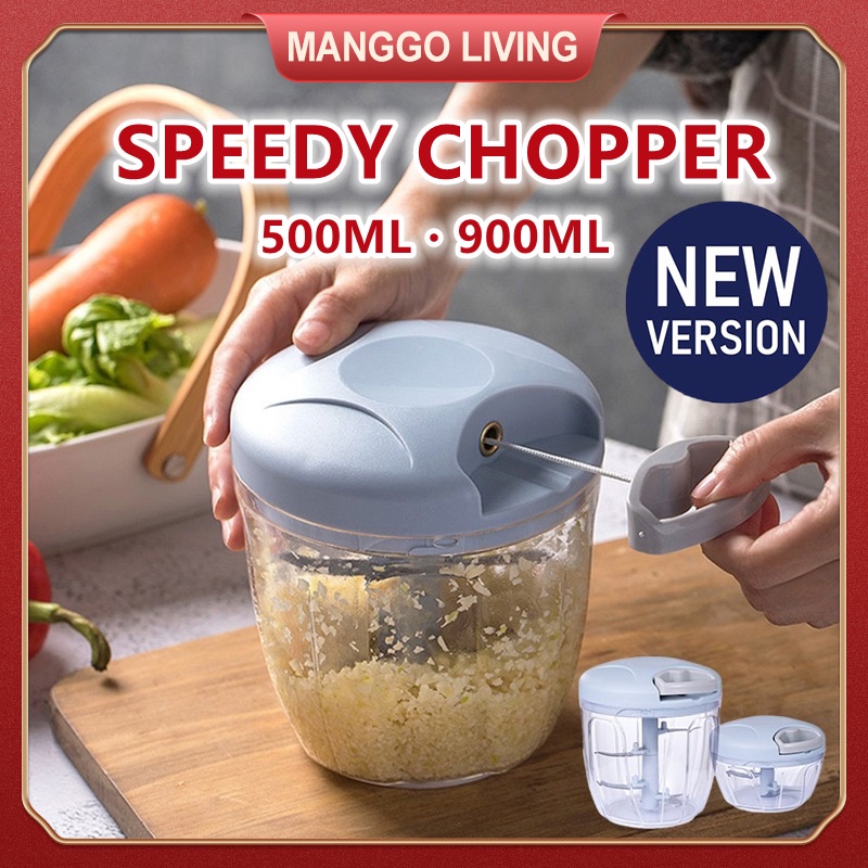 Hand Chopper Manual Rope Food Processor With Pounding Garlic Cutting ...