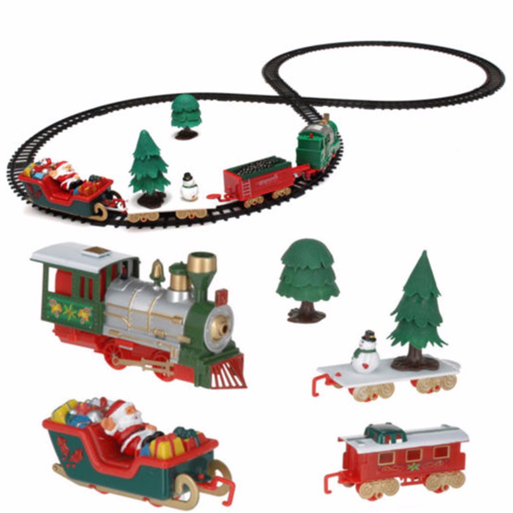 musical christmas train set