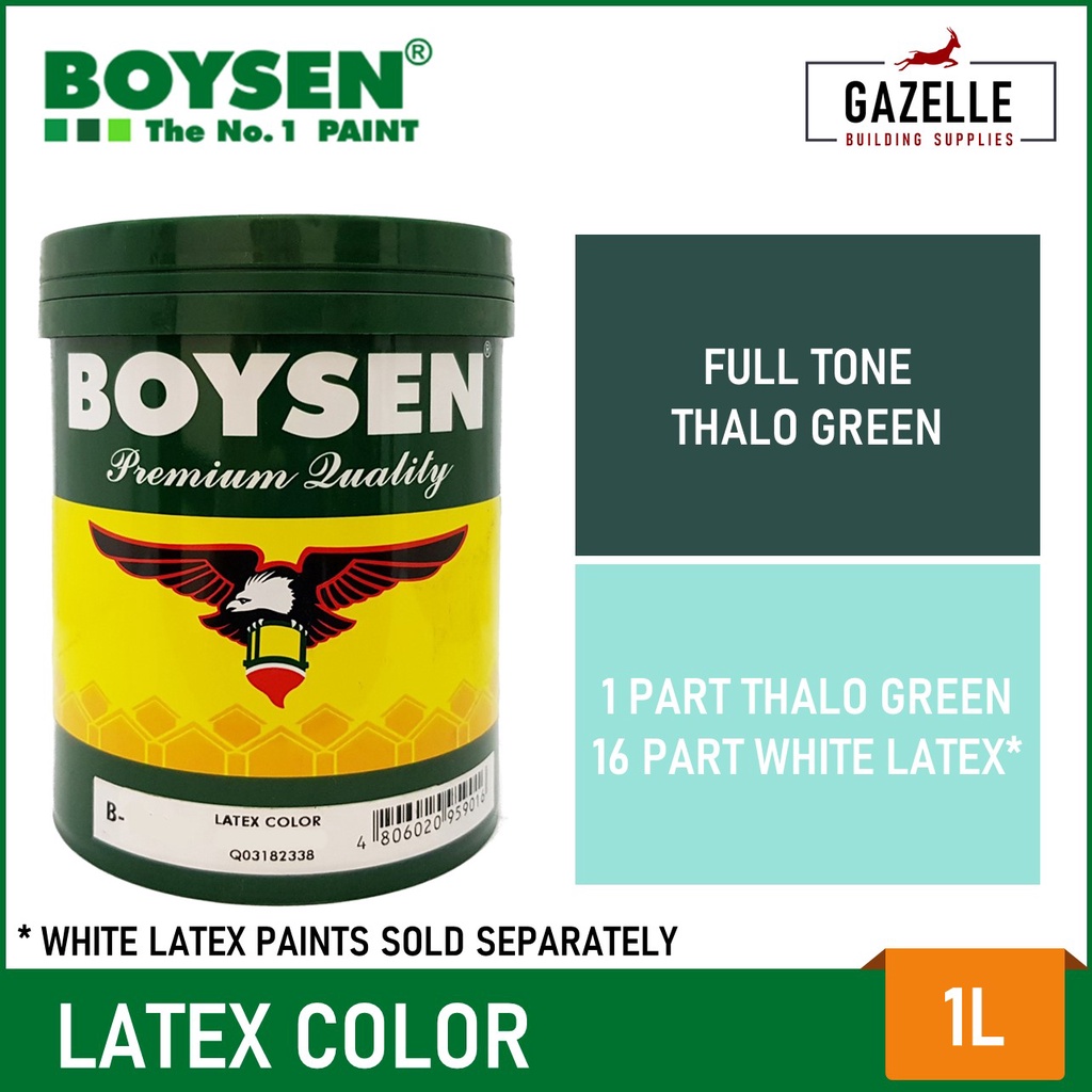 Boysen Latex Color Full Tone Thalo Green - 1Lhome And Living | Shopee ...